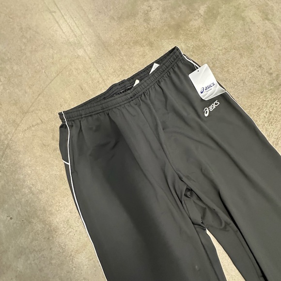 ASICS women’s large track pants black with white stripe work out yoga NWT - Picture 3 of 7